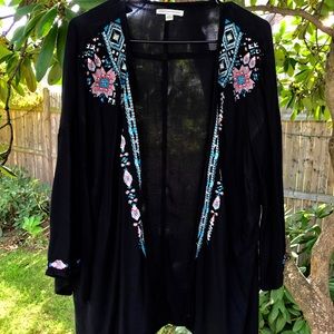 Black kimono 3/4 sleeve